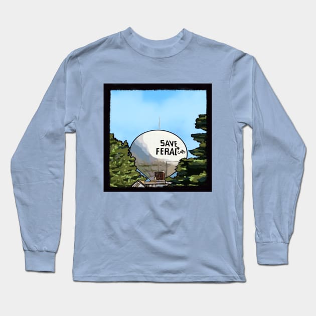 Save Feral Cats Long Sleeve T-Shirt by TAP4242